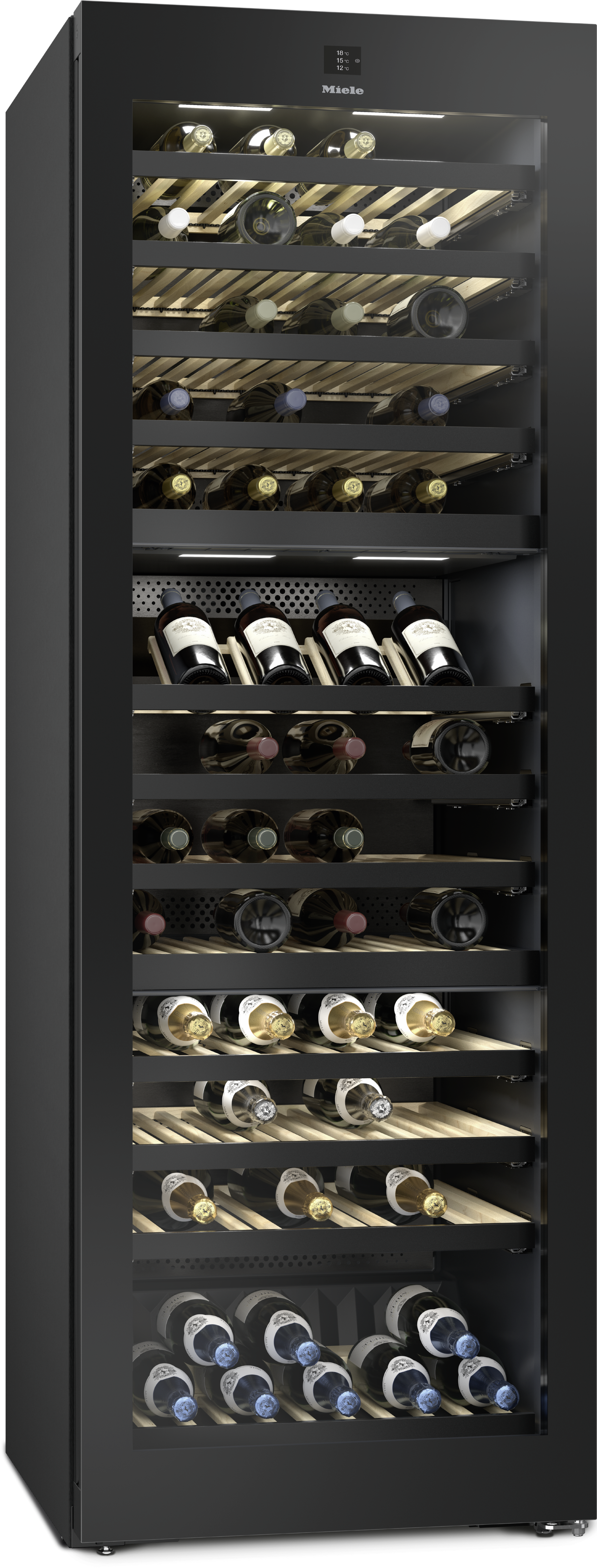 Миле Винный шкаф KWT 4995 F OBSW черный обсидиан Miele Миле Винный шкаф KWT 4995 F OBSW черный обсидиан Miele